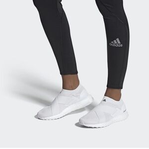 Adidas White Slip-On Athletic Sneakers